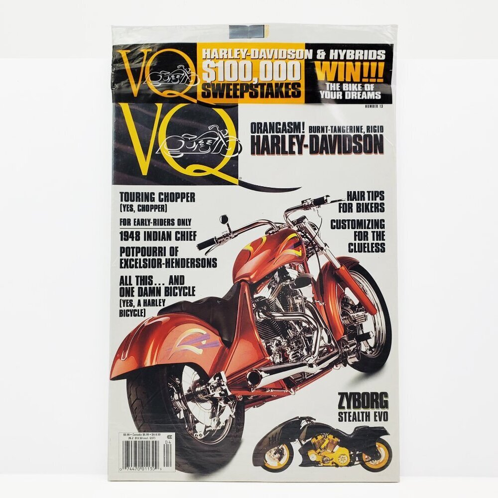 VQ Magazine Motorcycles Vintage April 1997 Custom Harley Choppers Biker Sealed